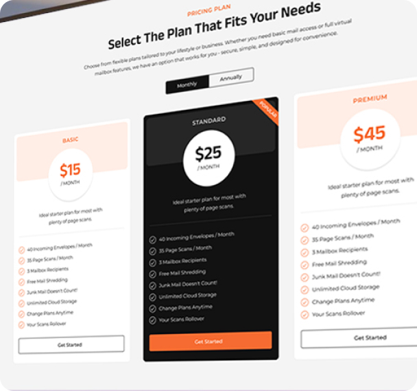 Pick a Service Plan